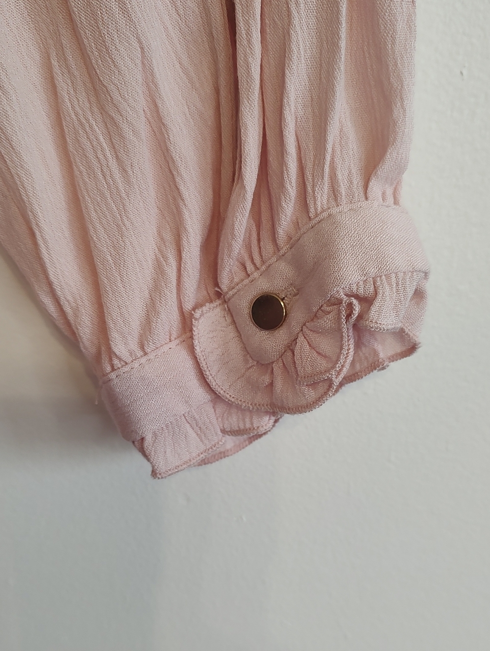 Ellos Long Sleeve Pink Blouse - Picture 3 of 6